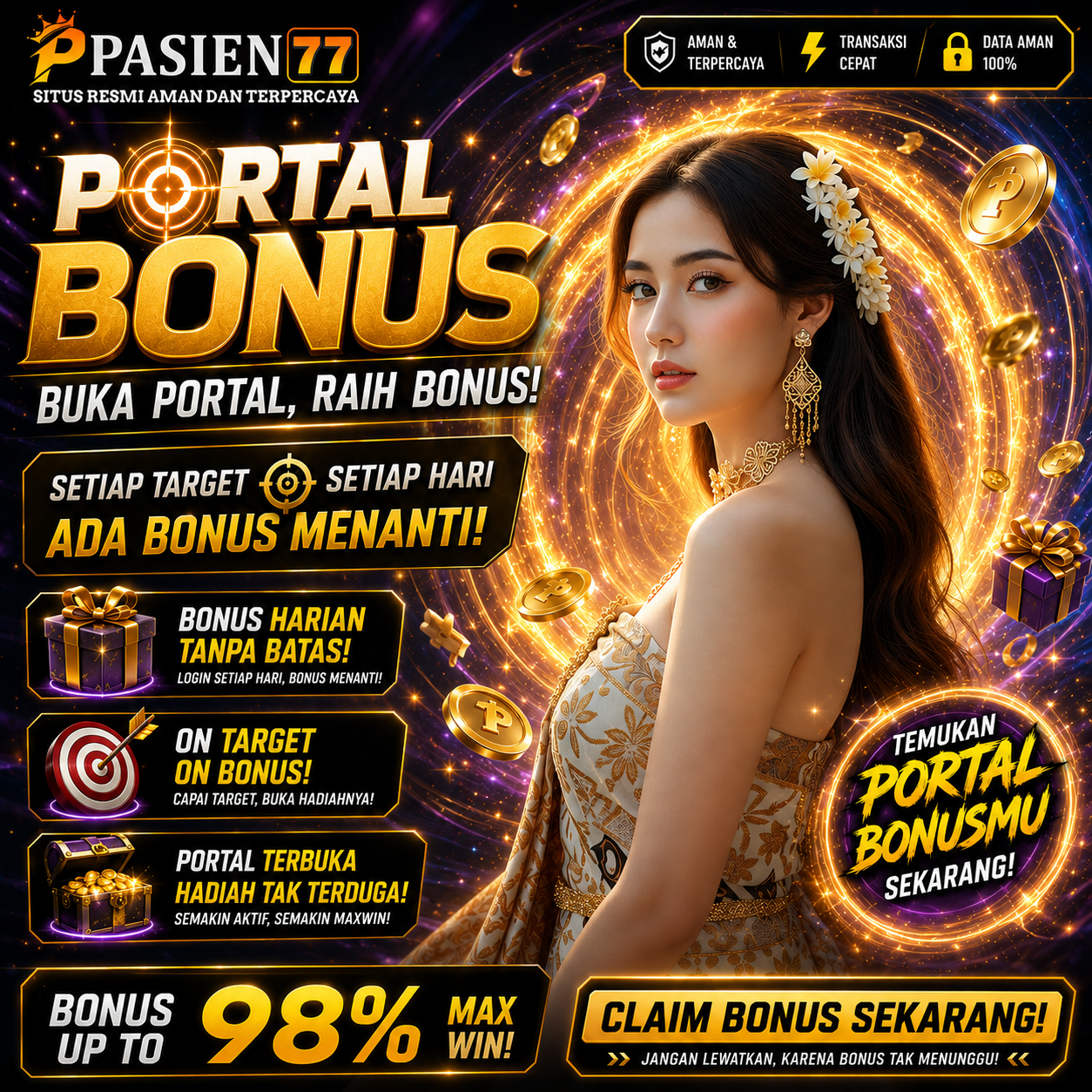 PASIEN77 🎰 PORTAL DUNIA GAME DENGAN BONUS GANDA